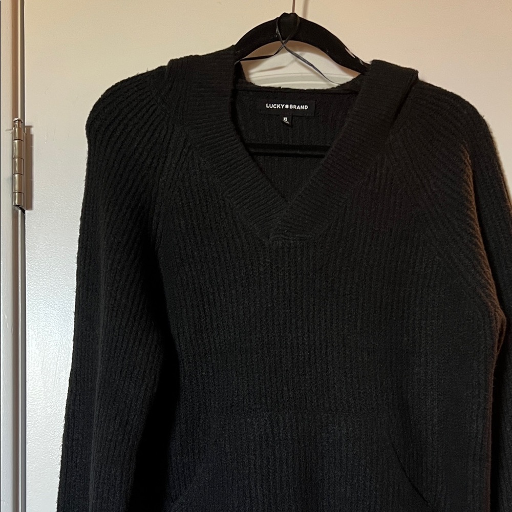 Lucky Brand Women's  hooded Sweater in Black